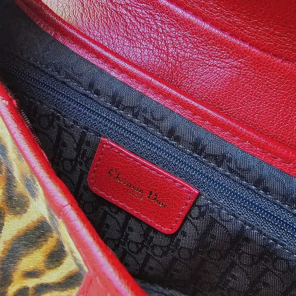 *SOLD**Dior Saddle Bag in Leopard Print Pony Hair - Picture 11 of 13